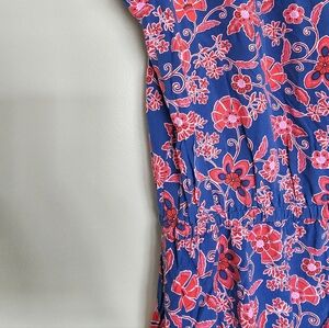 GAP Floral Blue and Red Dress